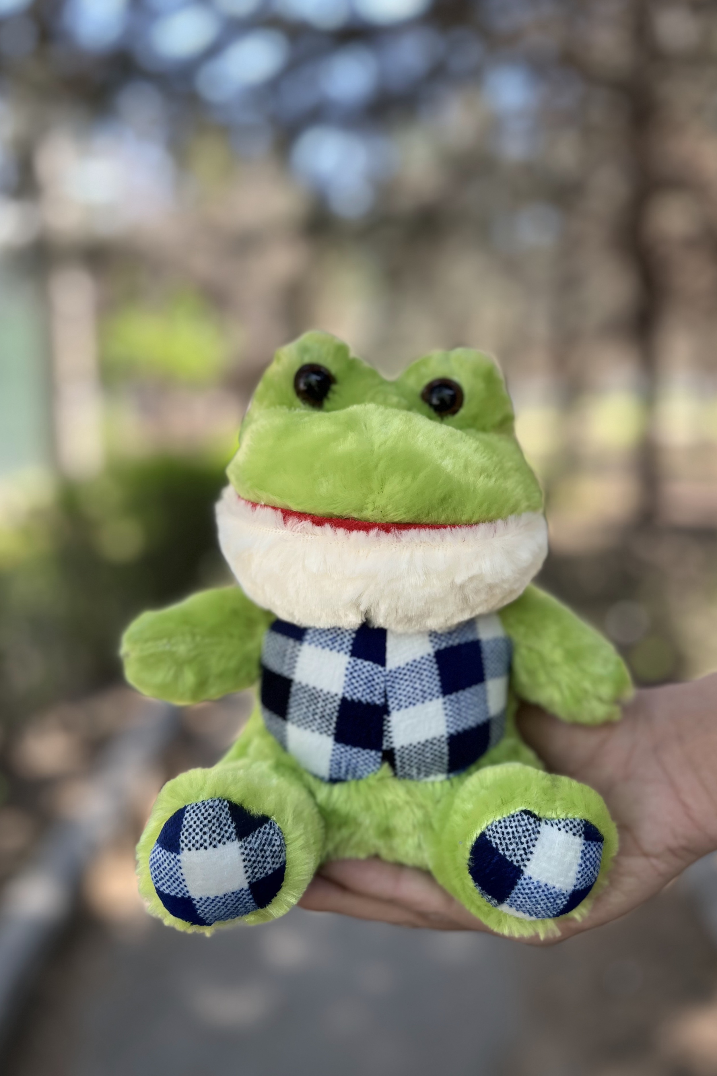 عروسک قورباغه چشم تیله ای
